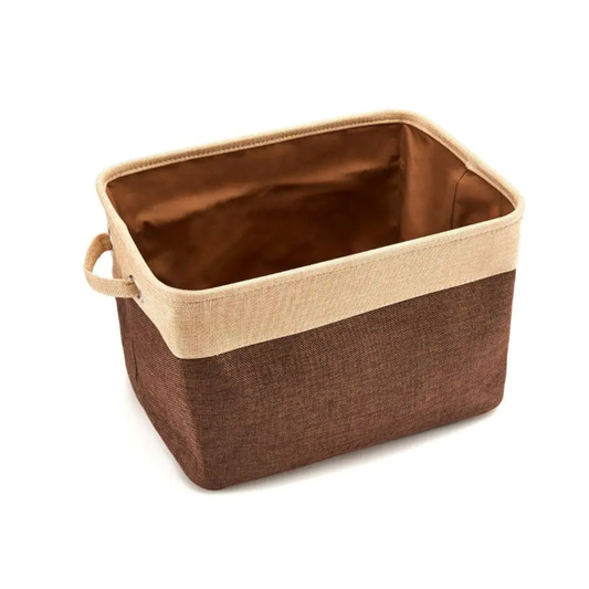 Foldable Japanese Cotton Linen Clothes Storage Basket